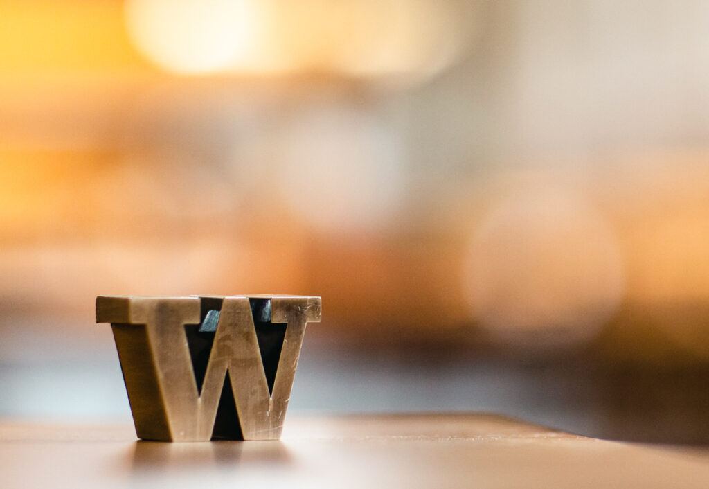 UW Image of a W in the Library